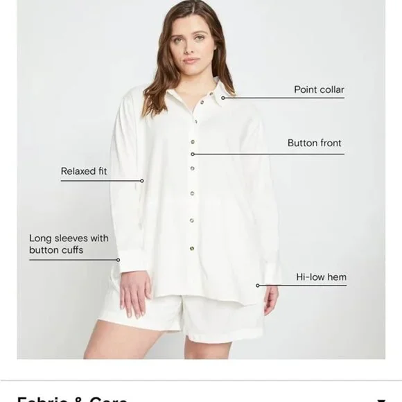 NWT Universal Standard Black Dawn Linen Hi Low Tunic size 18-20 - Picture 6 of 11